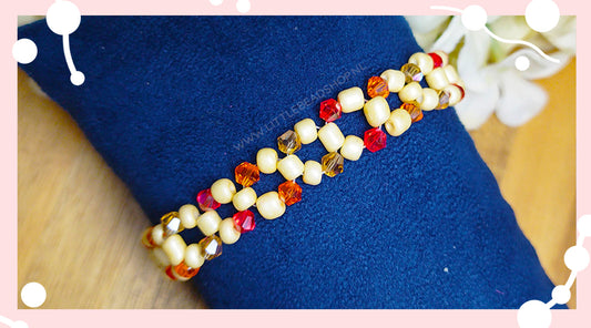 Hoe maak je een armband op nylondraad met dubbele draad?