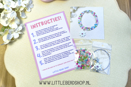 Maak je eigen Lente Armband - DIY Kit - Spring Flowers