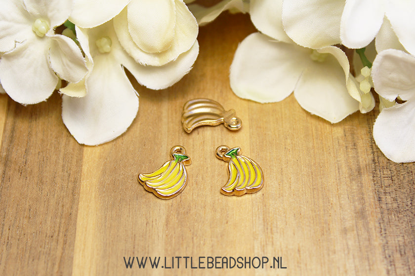 Enamel Charms Bananas, per piece