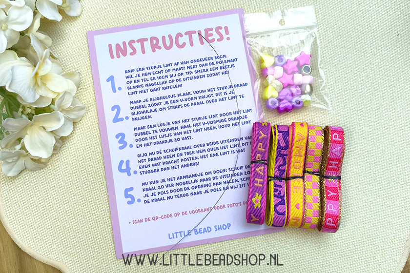 Lint Armbandjes Kit - Happy Days