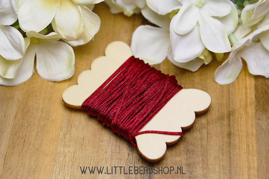 Nylon Cord Bordeaux Red 0.8mm, 5 meters