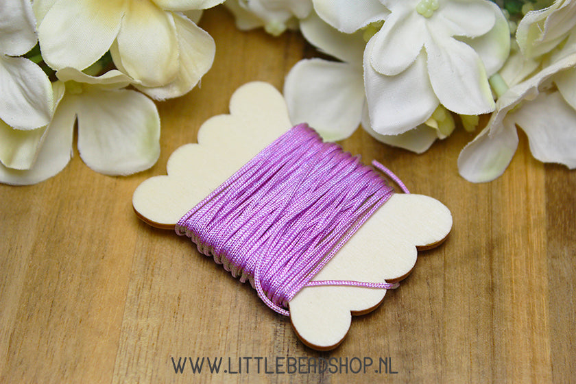 Nylon Koord Lavendel Paars 0.8mm, 5 meter