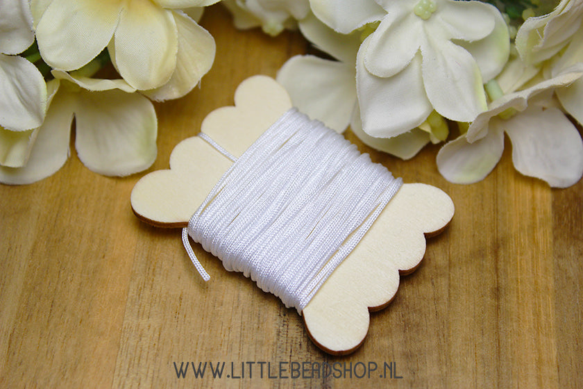 Nylon Koord Wit 0.8mm, 5 meter