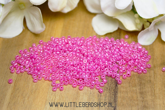 Seed Beads Pearl Orchid Pink 2mm, 15 grams