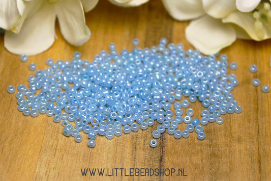 Rocailles Pearl Light Blue 2mm, 15 grams