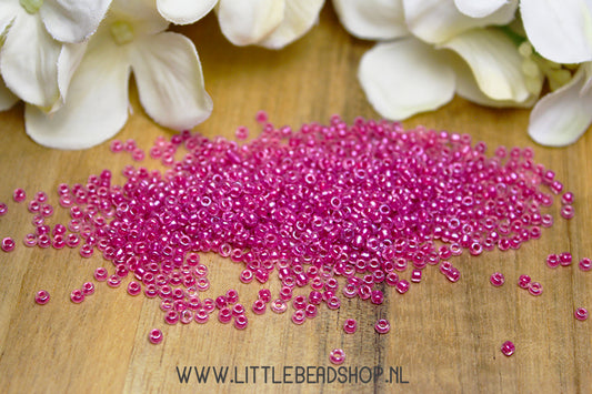 Seed Beads Transparent Grapes Purple 2mm, 15 grams