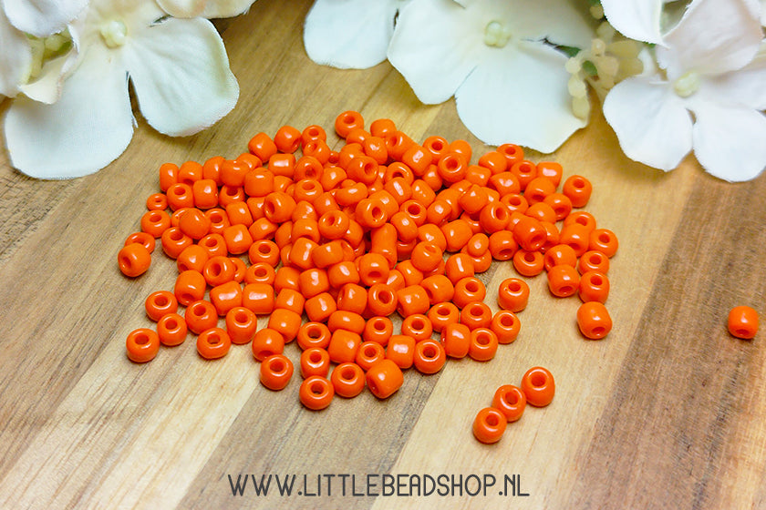 Rocailles Orange 4mm, 27 gram