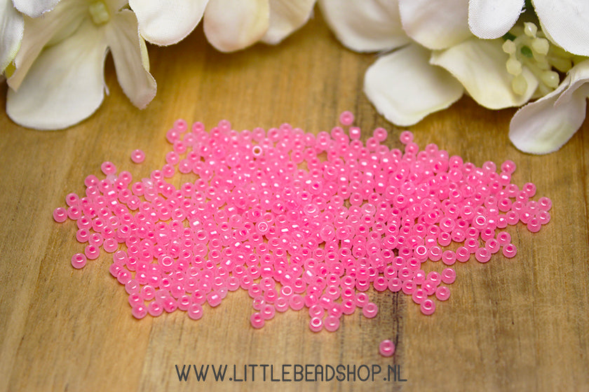 Rocailles Parel Roze 2mm, 15 gram