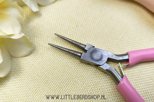 Roze rondbektang carbon staal, per stuk