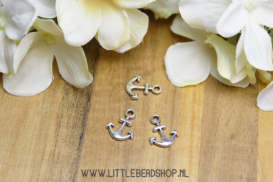 Charms Anchor Silver Color, per piece