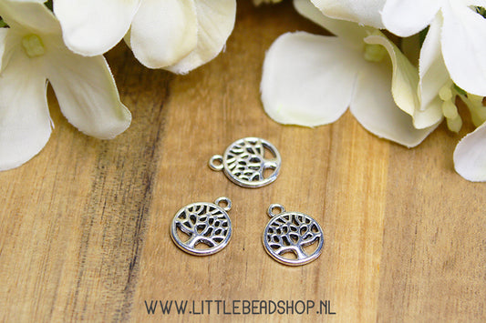 Tree of Life charms in circle, per piece