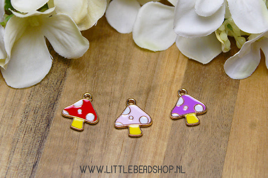 Emaille Bedels Paddenstoel, per stuk