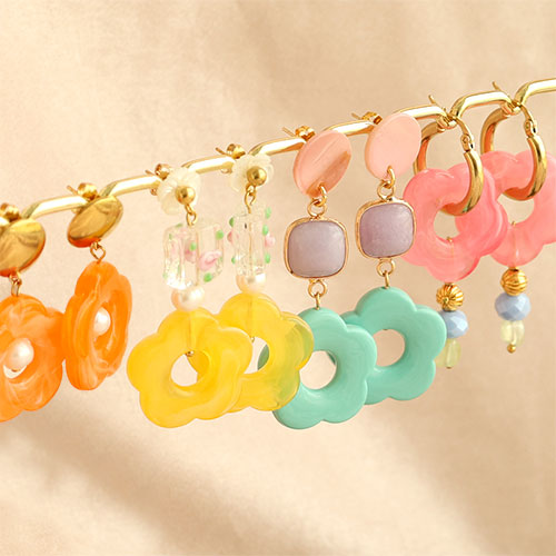 Acrylic Bead Flower Large, per piece