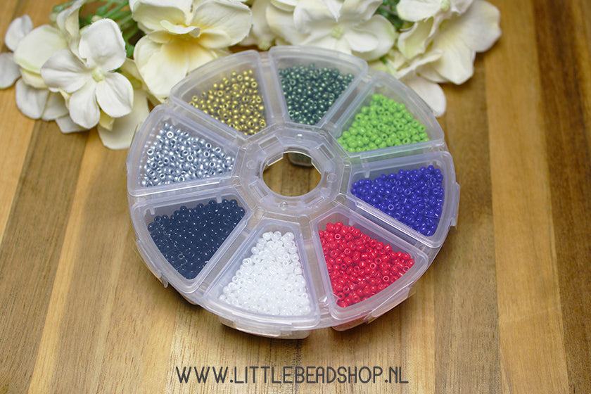 Kralenbox Festive met 2mm rocailles