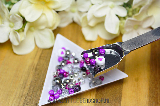 Bead Scoop & Tweezers Stainless Steel, per piece