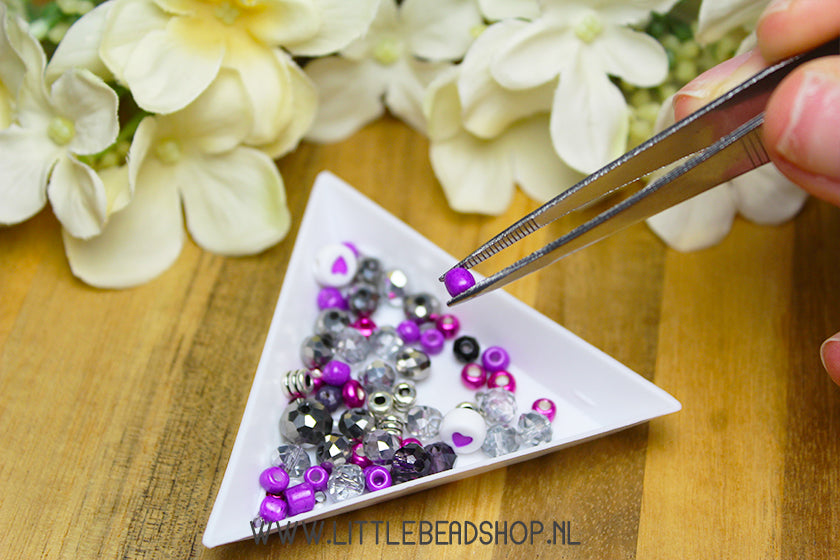 Kralenschepje & Pincet Stainless Steel, per stuk