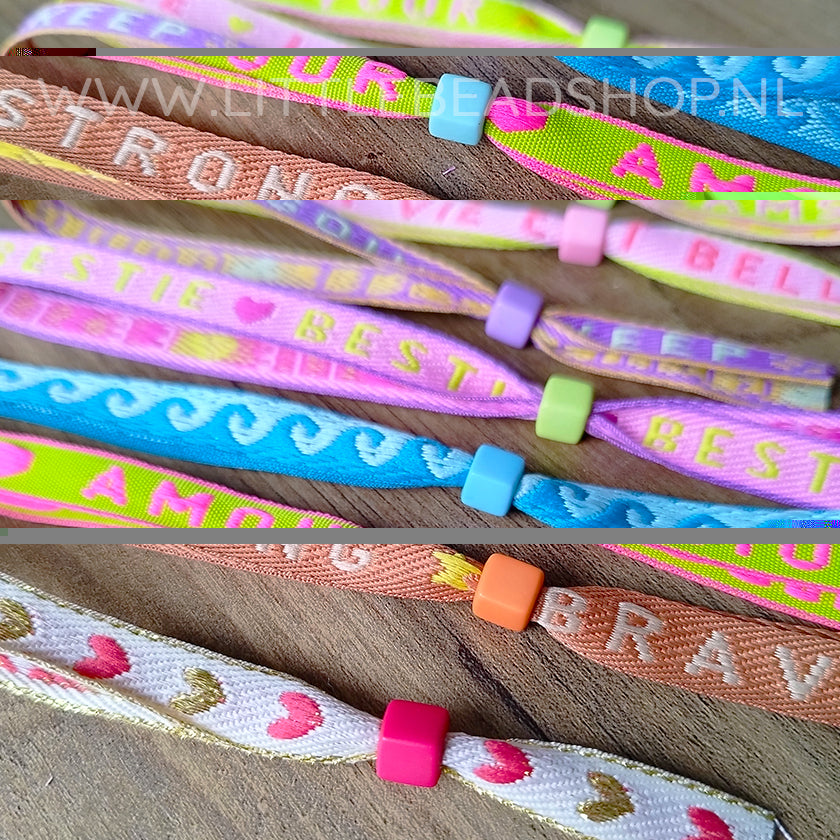 20x lint armbandjes willekeurig - Verrassingspakketje