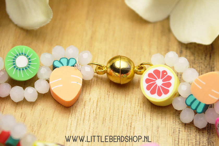 Magnet Closures gold color 14mm, per set