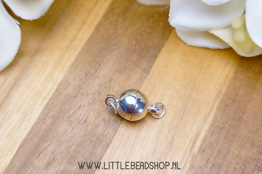 Magnet Closures silver color 14mm, per set