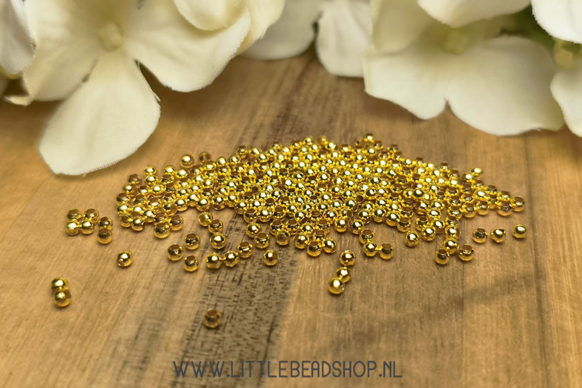 Spacer beads metal balls 2mm, +/-500 pieces