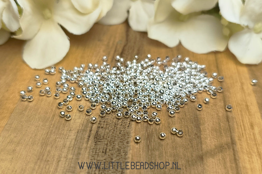 Spacer beads metal balls 2mm, +/-500 pieces