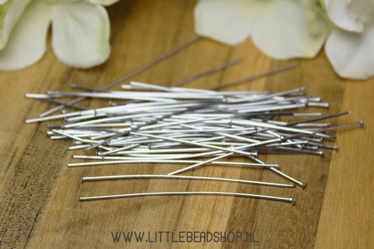 Stainless Steel Head Pins 50mm, Pack of 50