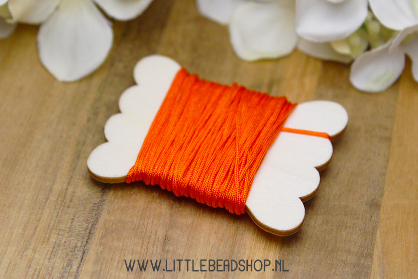 Nylon Koord Donker Oranje 0.8mm, 5 meter