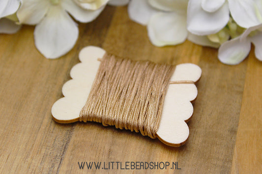 Nylon Cord Sand Brown 0.8mm, 5 meters