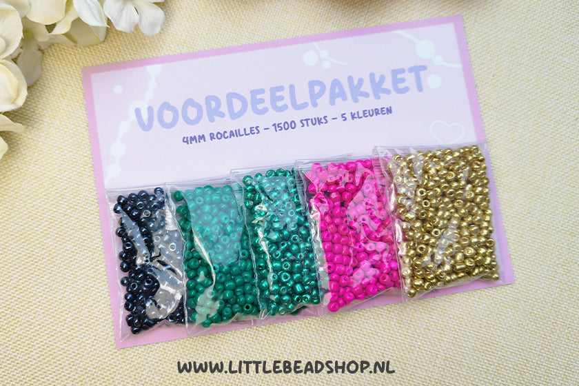 Voordeelpakket 4mm Rocailles - Cocktail Party (uitverkoop!)