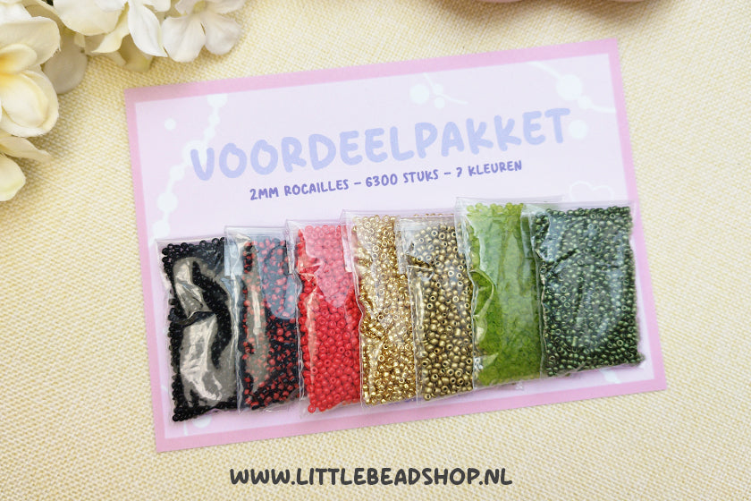 Voordeelpakket 2mm Rocailles - Festive Season (uitverkoop!)