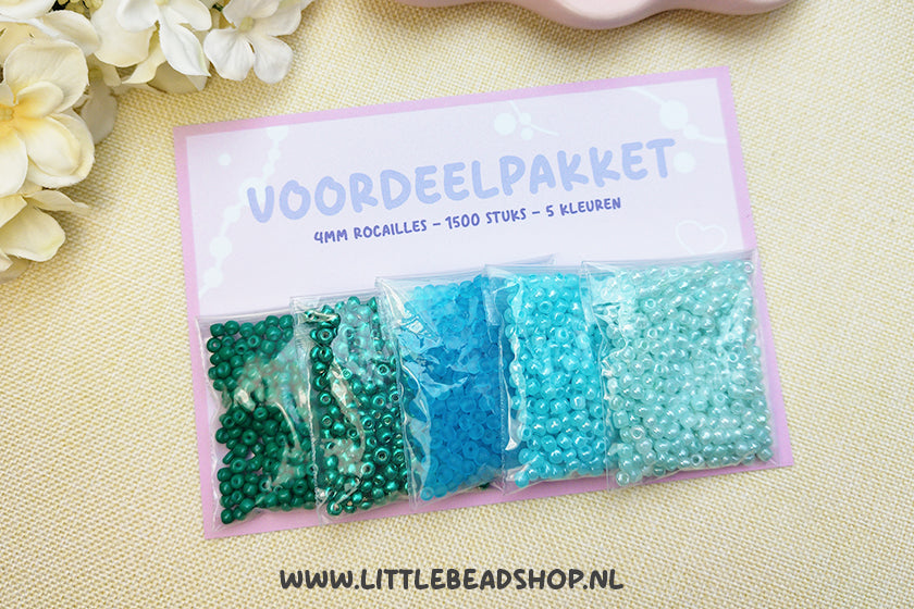 Voordeelpakket 4mm Rocailles - Ocean Breeze (uitverkoop!)
