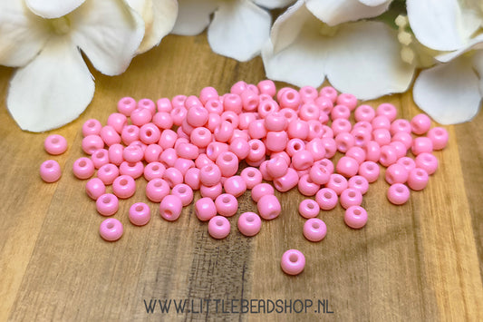 Seed beads Blossom Pink 4mm, 27 grams