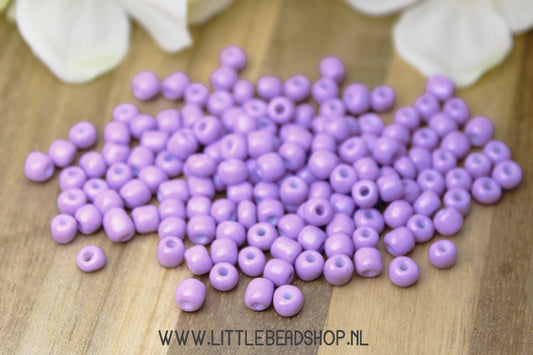 Seed beads Lilac Purple 4mm, 27 grams