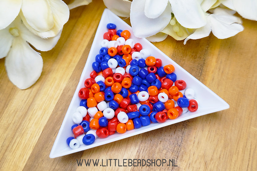 Rocailles Kralen Mix Holland 4mm, 27 gram