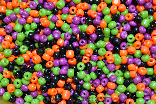 Rocailles Beads Mix Halloween 4mm, 27 grams