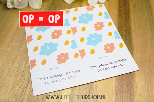 Close Stickers Happy Package, per sheet