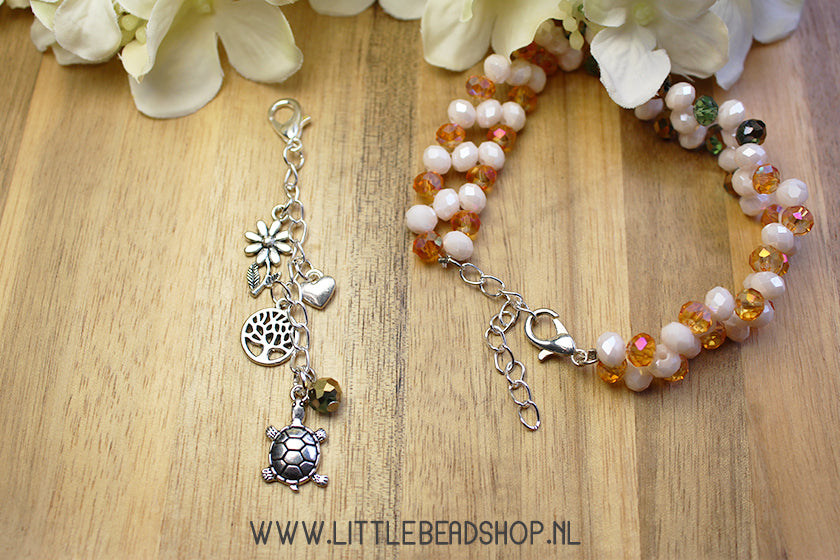 Verlengkettingen zilverkleur, 10 stuks