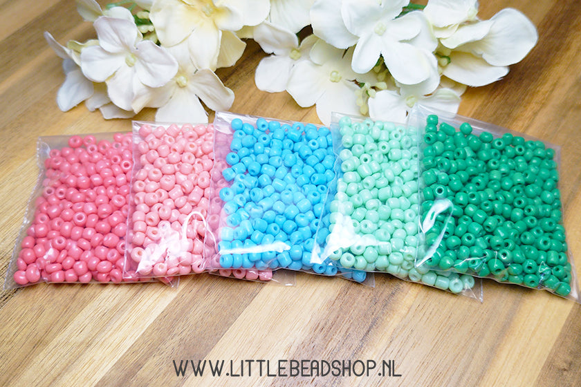 Voordeelpakket Rocailles 4mm 'Soft Colours'