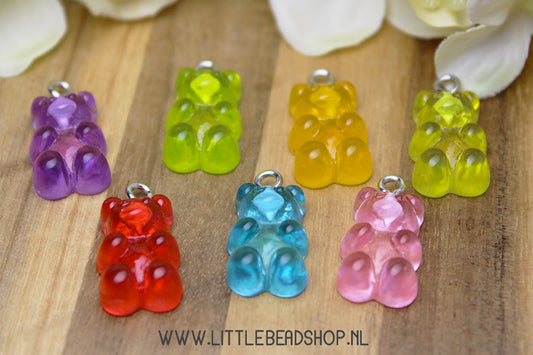 Acrylic Charms Gummy Bear, per piece
