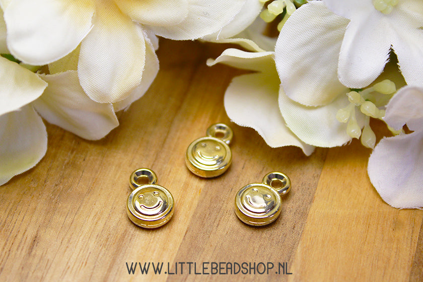 Acryl Bedels Smiley, per stuk