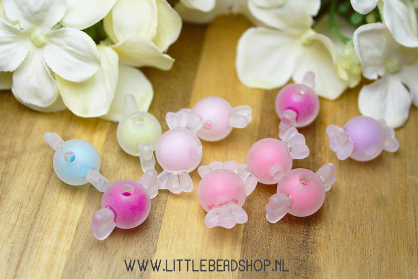 Acryl Kralen Groot Snoepjes, 10 stuks