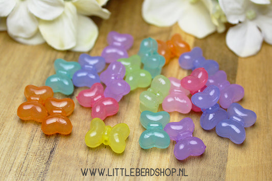 Acrylic Beads Bow Large, 20 pieces