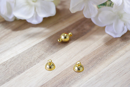 Magnet Closures gold color 14mm, per set