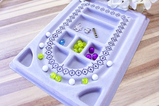 Small gray bead board, per piece