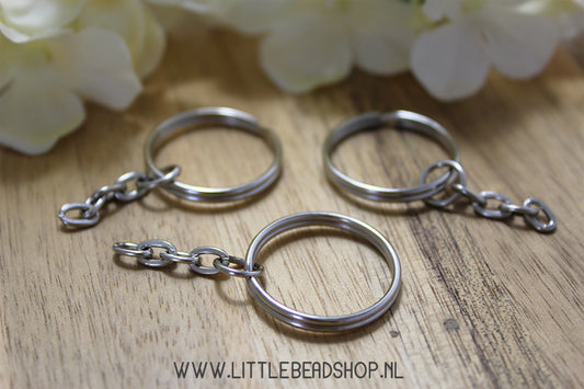 Key rings round 25mm, per piece