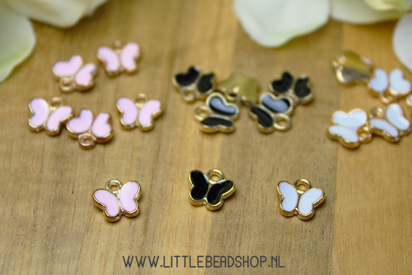 Enamel Charms Small Butterfly, per piece