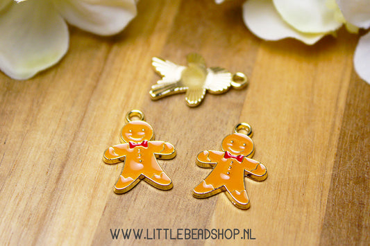 Emaille Bedels Peperkoekman, per stuk