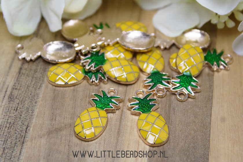 Emaille Bedels Ananas, per stuk