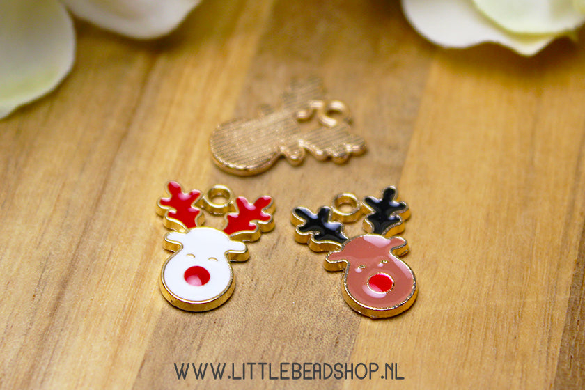 Emaille Bedels Rendier, per stuk