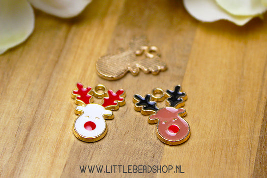 Emaille Bedels Rendier, per stuk